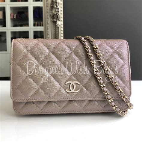 chanel iridescent beige caviar 19s n4312|Chanel WOC 19s Iridescent Beige Caviar Leather with Gold.